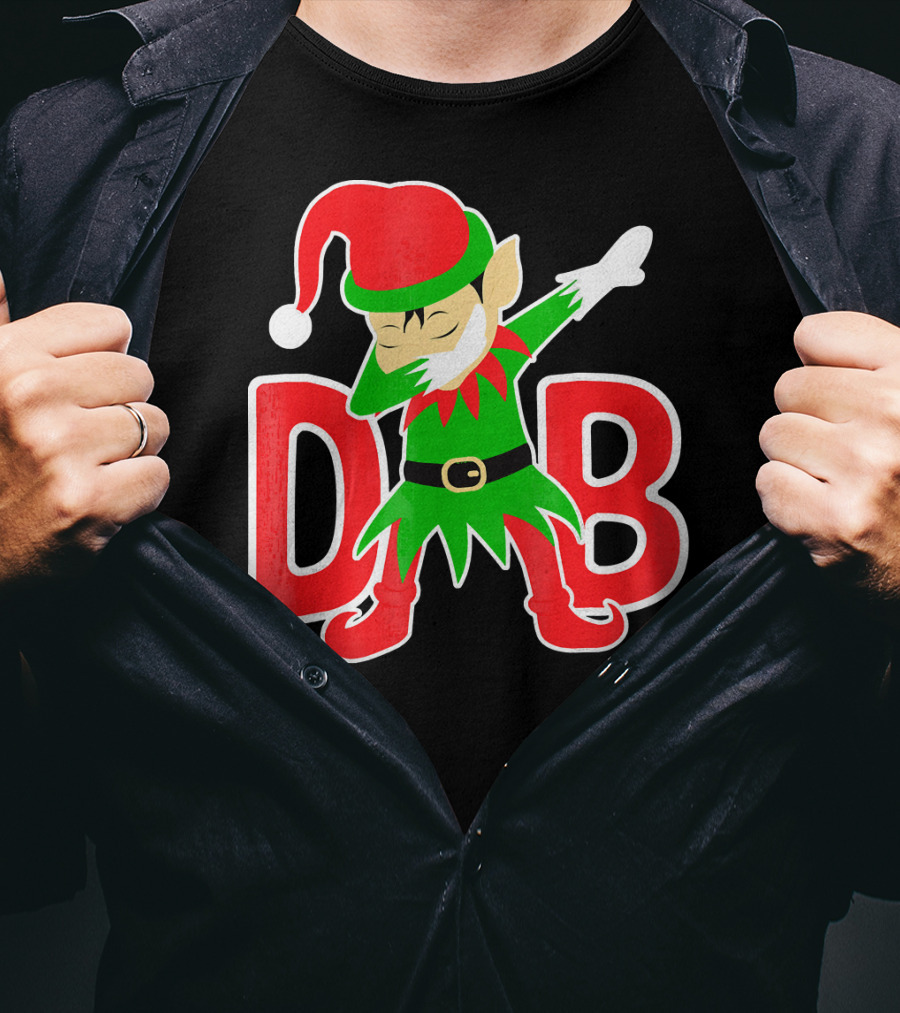 Dabbing Christmas Elf Cute Christmas Holidays T-Shirt