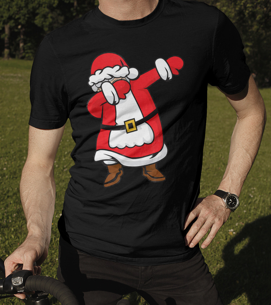 Mrs. Santa Claus Dabbing Christmas Fun T-Shirt