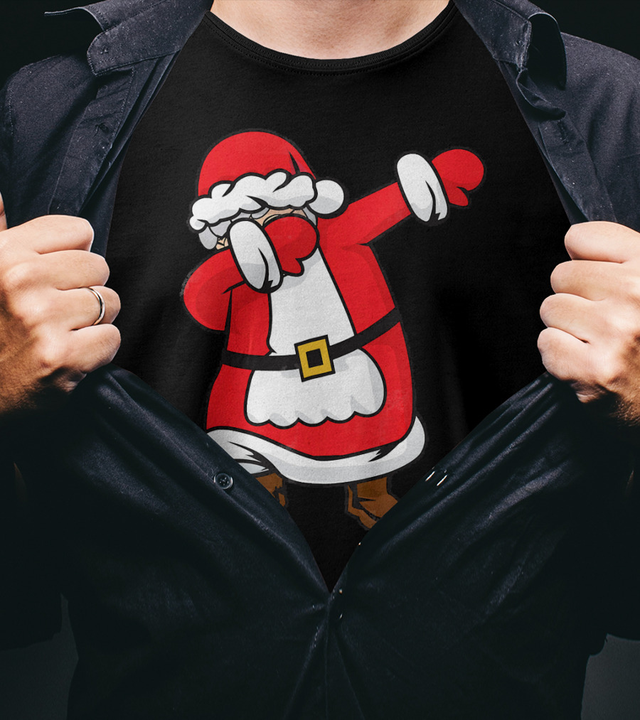 Mrs. Santa Claus Dabbing Christmas Fun T-Shirt