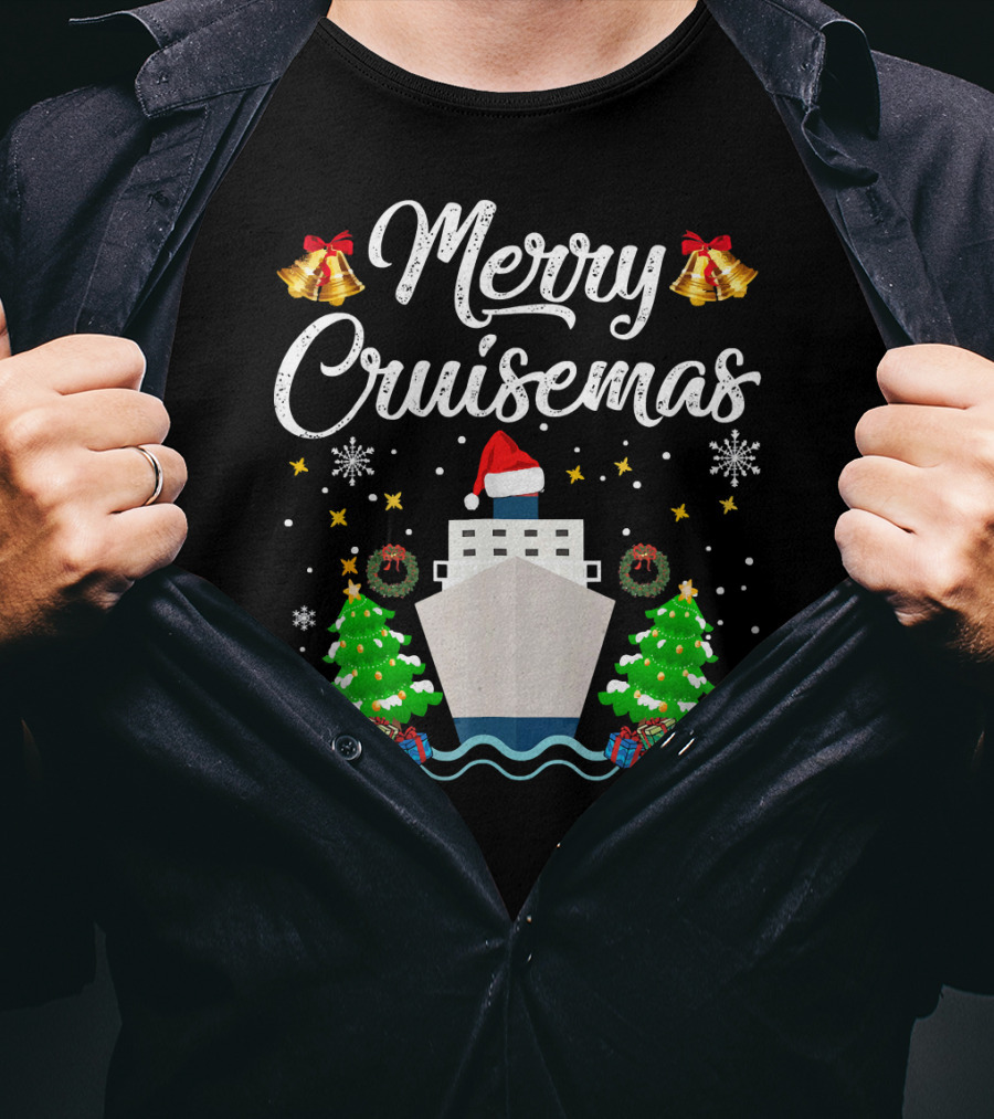 Merry Cruisemas Cruise Ship Christmas Holiday Family Adventure T-Shirt