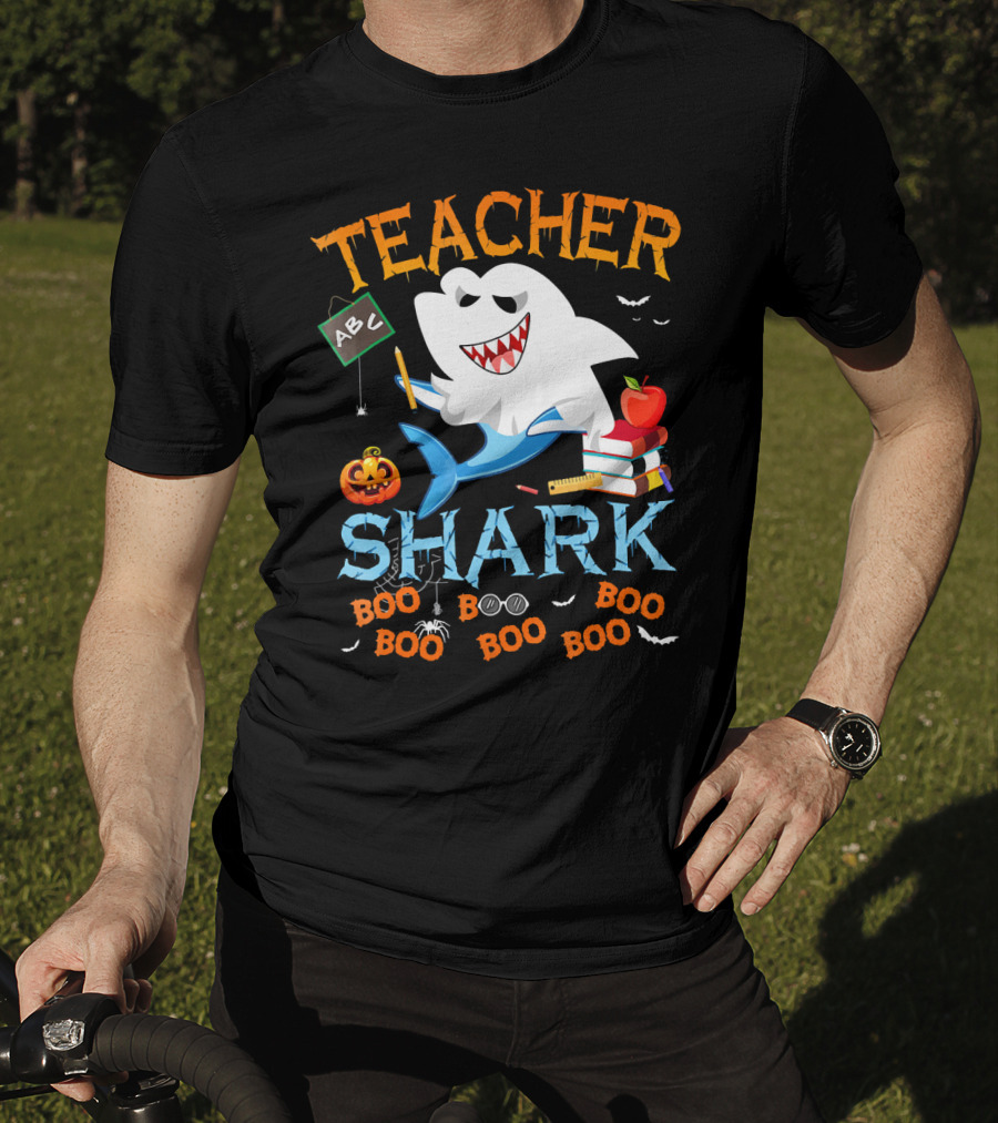 Teacher Shark Halloween Boo Classroom T-Shirt