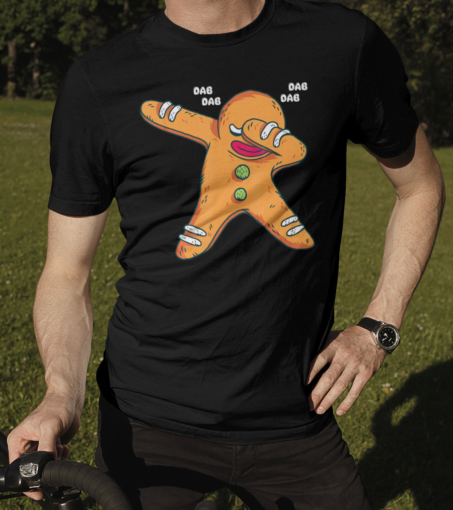Dab Dab Gingerbread Cookie Christmas Dance T-Shirt