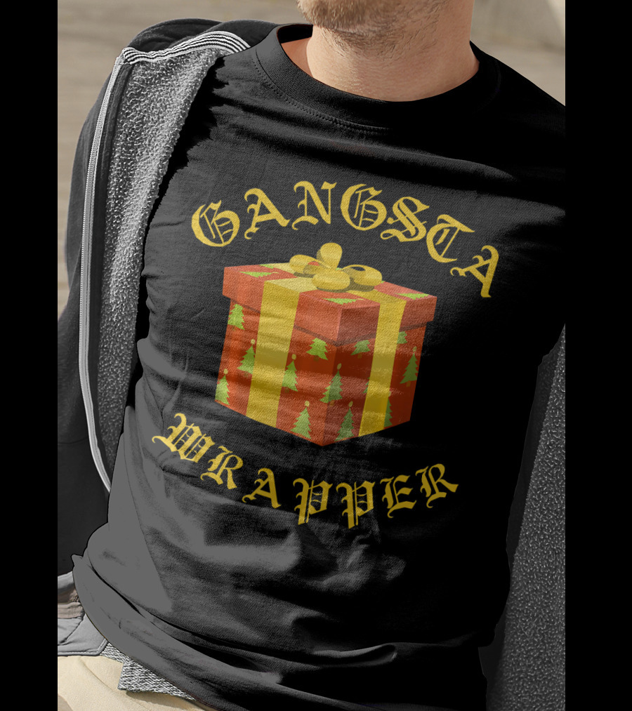 Gangsta Wrapper Funny Christmas Present T-Shirt