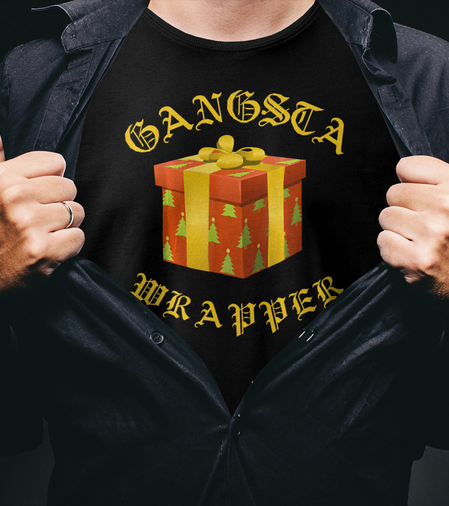 Gangsta Wrapper Funny Christmas Present T-Shirt