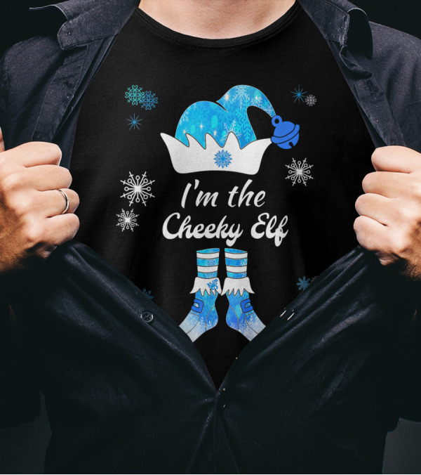 I'm The Cheeky Elf Snowflakes Family Matching Group T-Shirt
