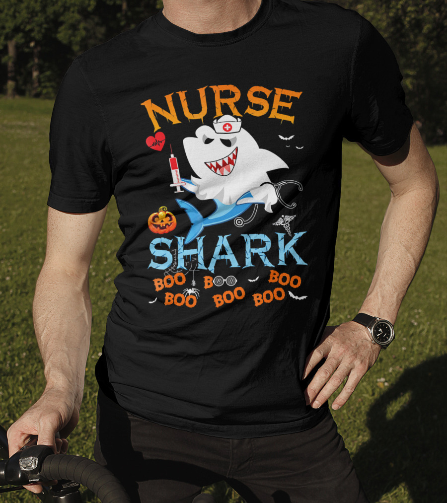 Nurse Shark Halloween Boo Scary Nurse Shark T-Shirt