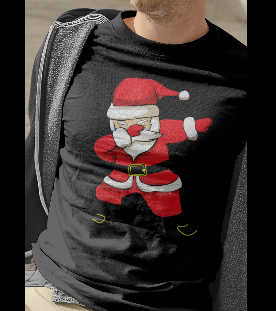 Dabbing Santa Christmas Santa College Dab Move Iconic Festive T-Shirt