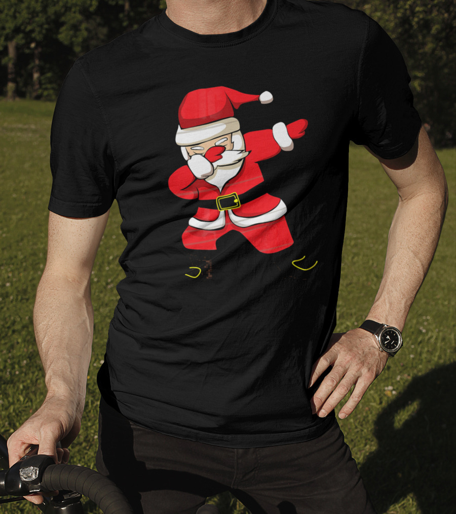 Dabbing Santa Christmas Santa College Dab Move Iconic Festive T-Shirt