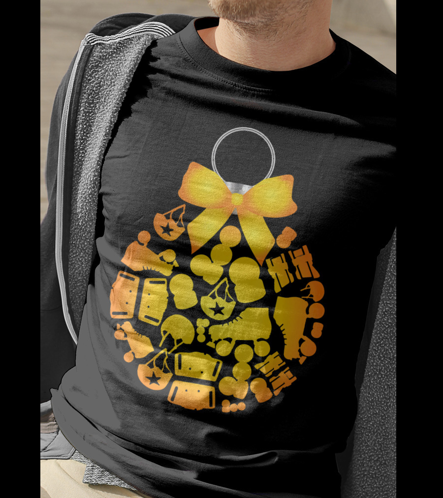 Roller Derby Christmas Tree Ornaments Skates And Helmets T-Shirt