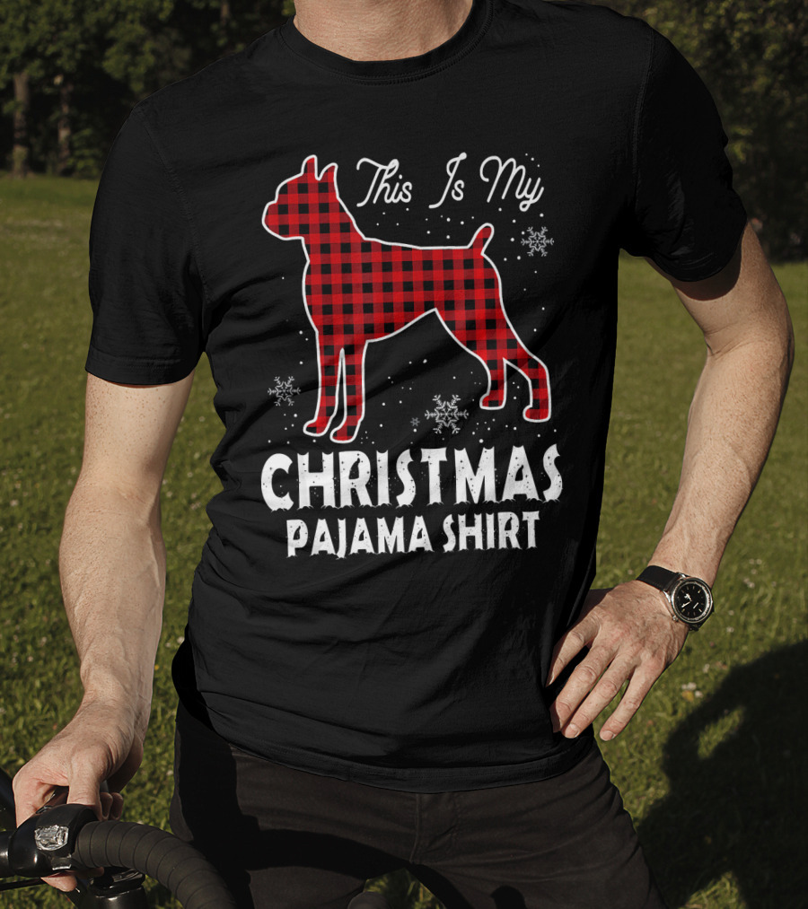 This Is My Christmas Boxer Dog Pajama T-Shirt