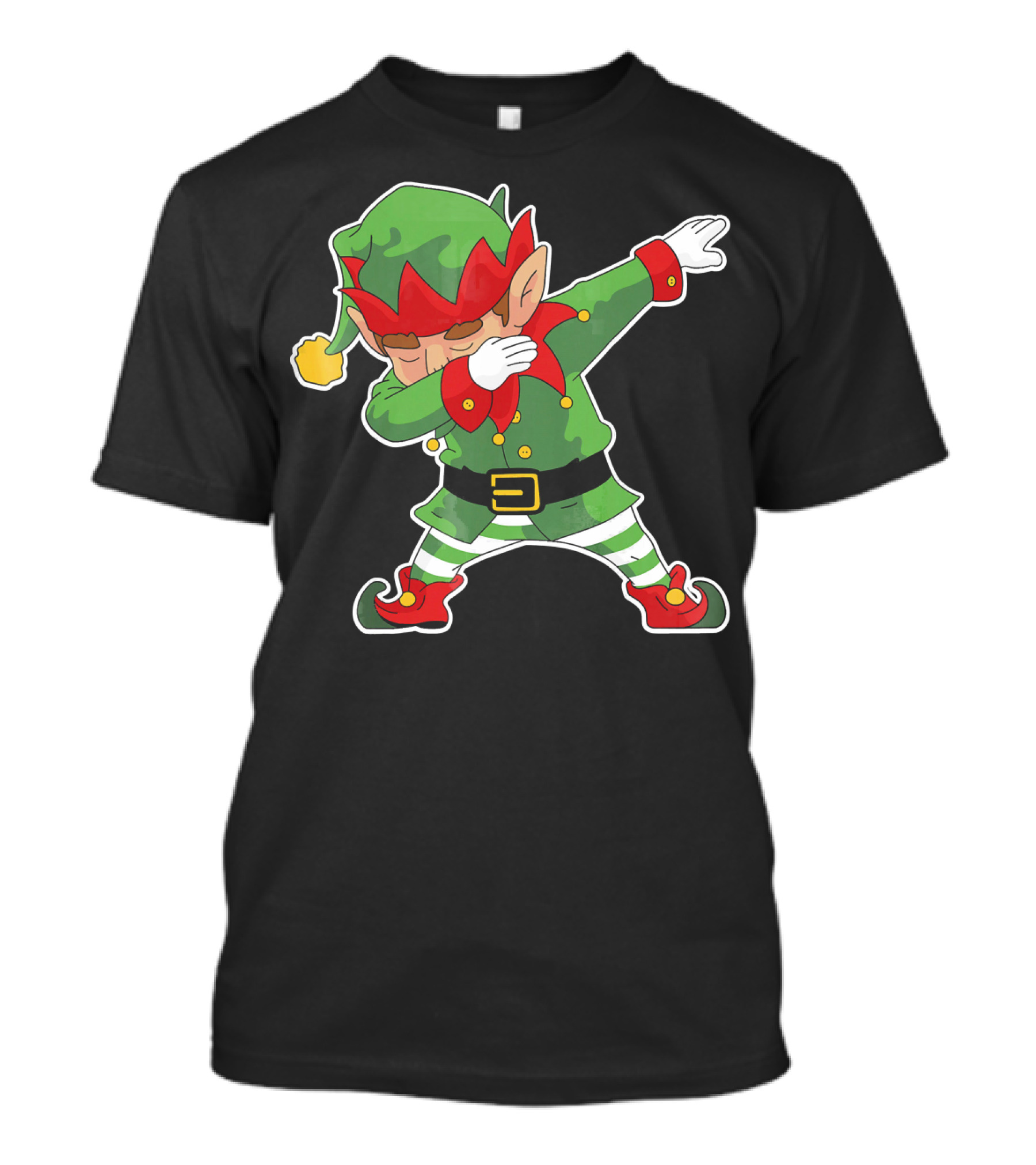 Christmas Dabbing Elf Funny Holiday Dance Pose T-Shirt