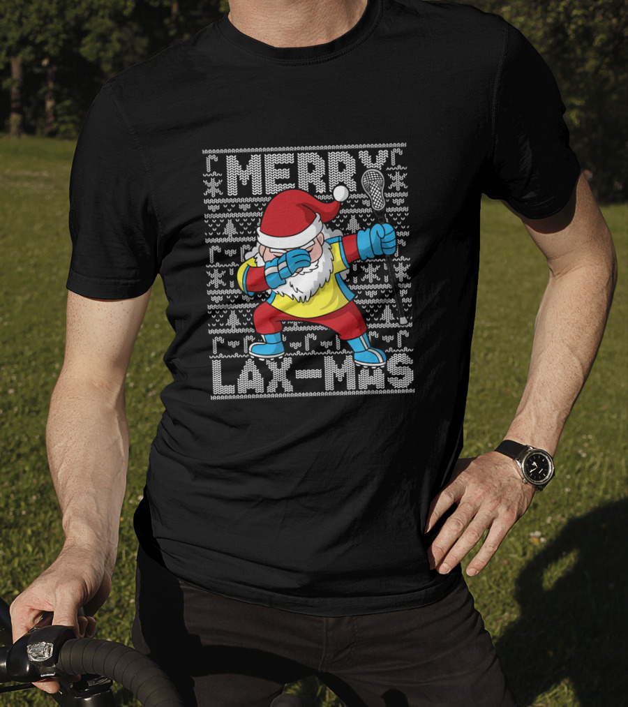Merry Lax-Mas Ugly ChristmasDabbing T-Shirt