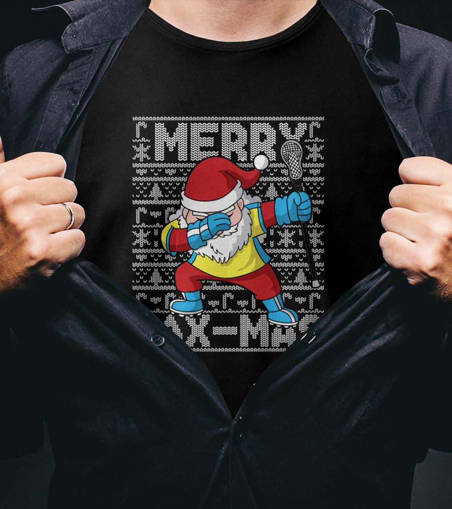 Merry Lax-Mas Ugly ChristmasDabbing T-Shirt