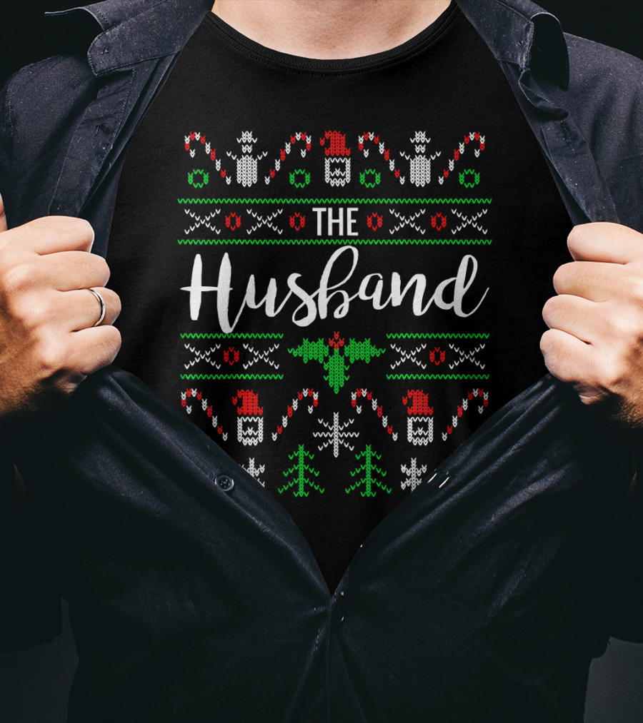 The Husband Married Couples Matching Ugly Christmas T-Shirt