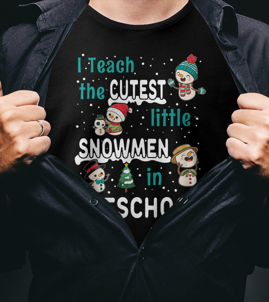I Teach The Cutest Little Snowmen In Preschool T-Shirt