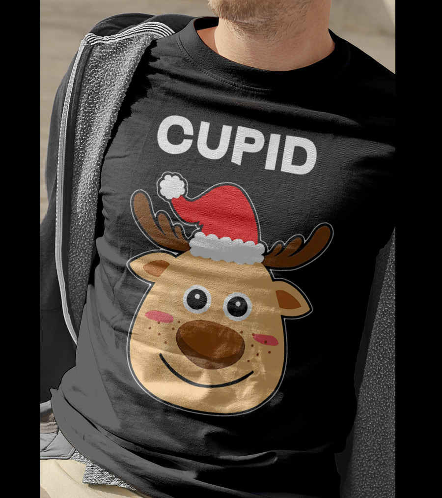 Santa Hat Reindeer Cupid T-Shirt