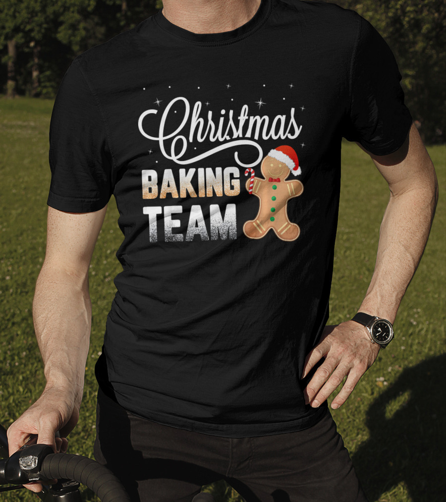 Christmas Baking Team Gingerbread Candy Cane Holiday T-Shirt