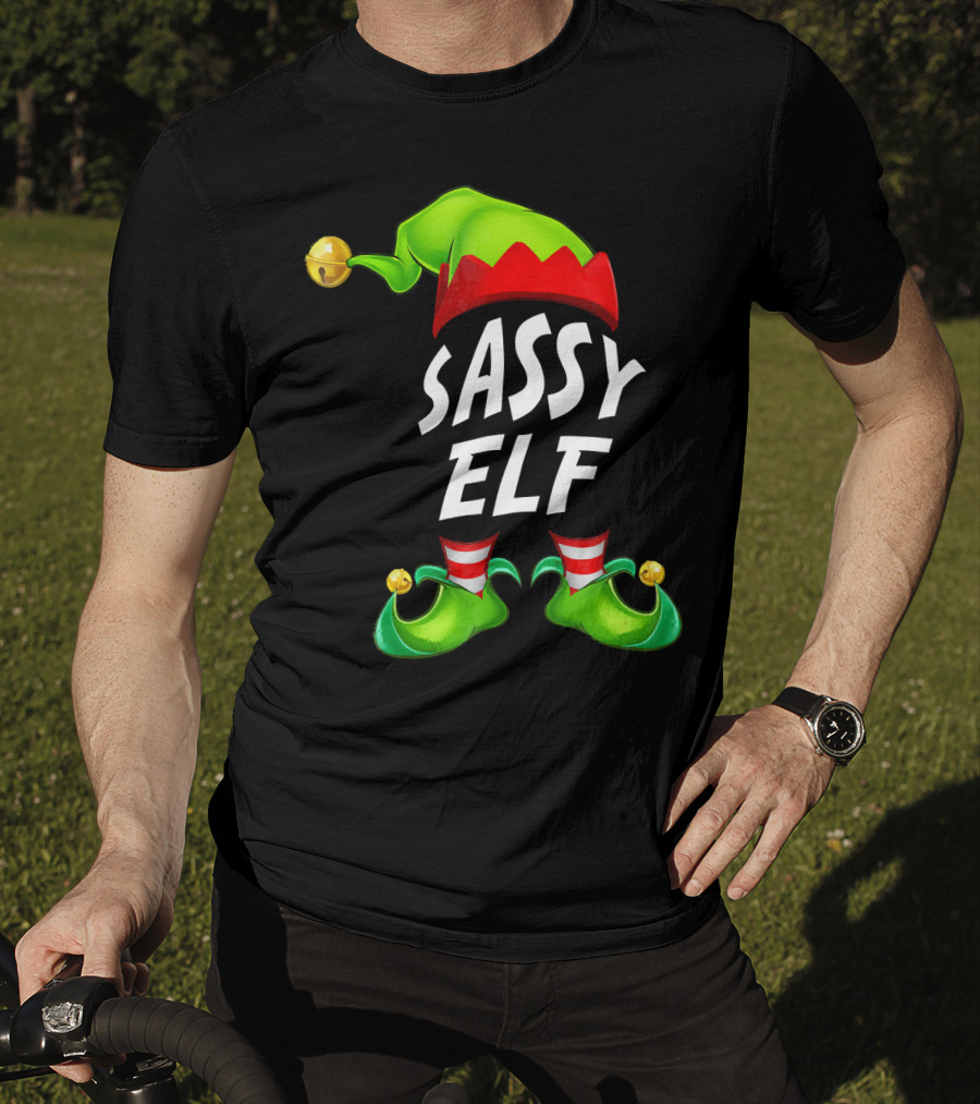Sassy Elf Christmas Funny Fam T-Shirt