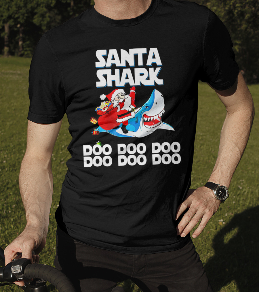 Santa Shark Doo Doo Doo Doo Doo Doo T-Shirt