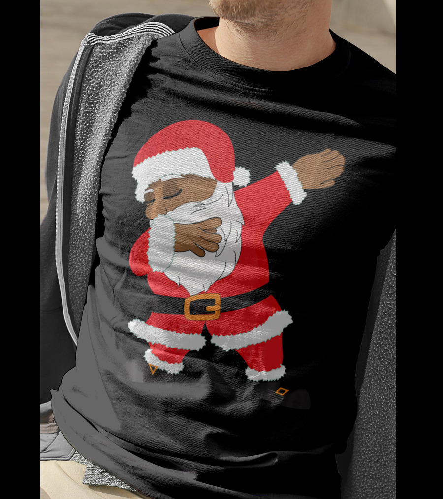 Dabbing Santa Funny Christmas Dab Festive Hip Hop Style Santa Claus T-Shirt