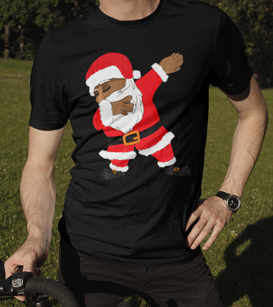Dabbing Santa Funny Christmas Dab Festive Hip Hop Style Santa Claus T-Shirt