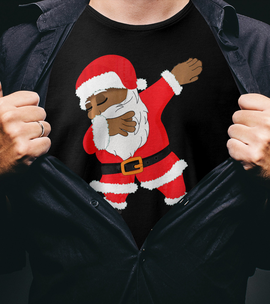 Dabbing Santa Funny Christmas Dab Festive Hip Hop Style Santa Claus T-Shirt