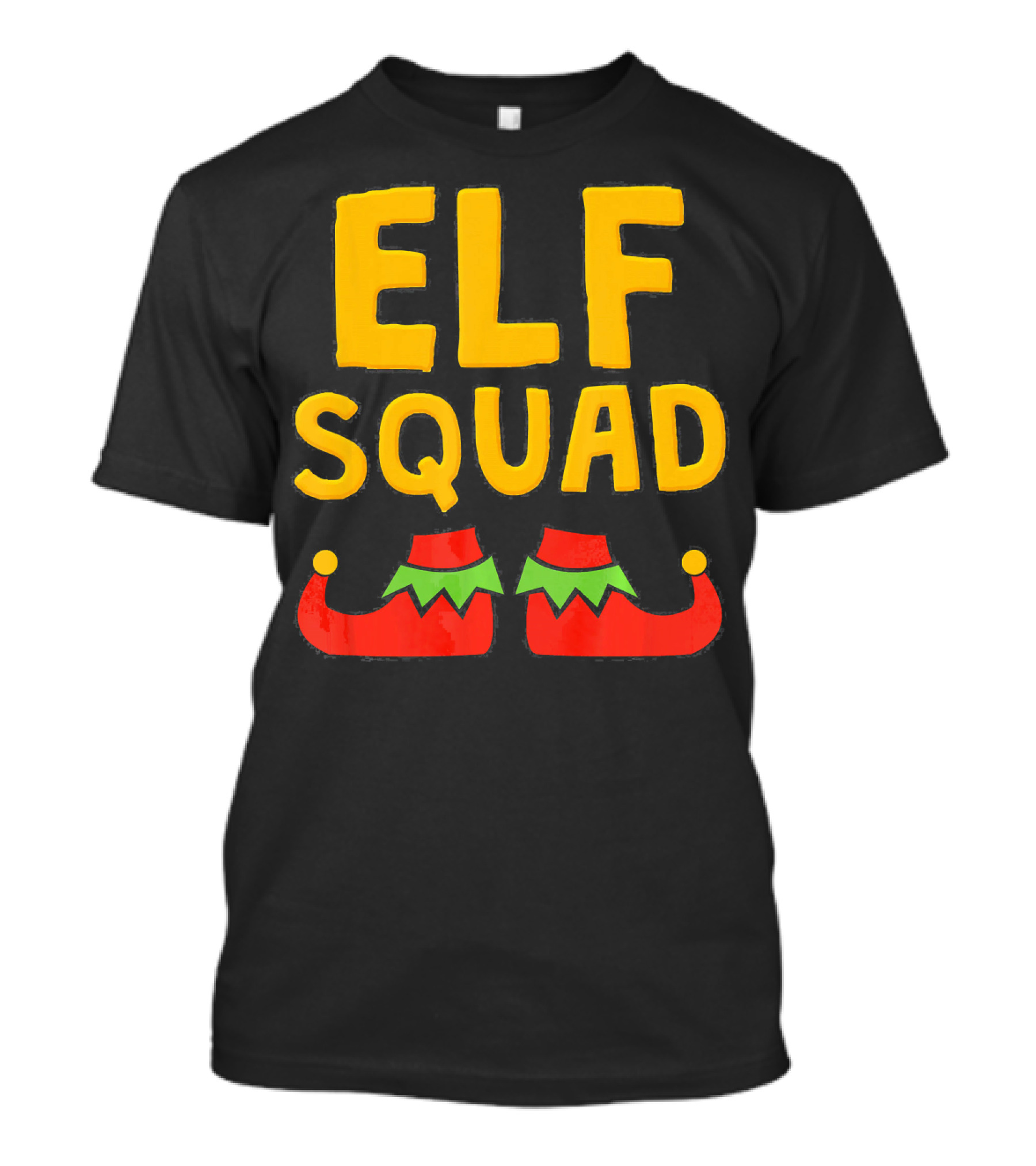 ELF SQUAD Fun Holiday Elf Shoes Festive T-Shirt