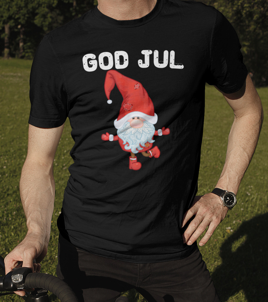 God Jul Santa Claus Swedish Merry Christmas Sweden T-Shirt