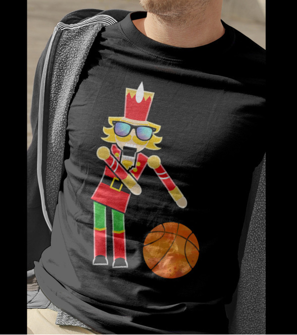 Christmas Nutcracker Basketball Floss Dance T-Shirt