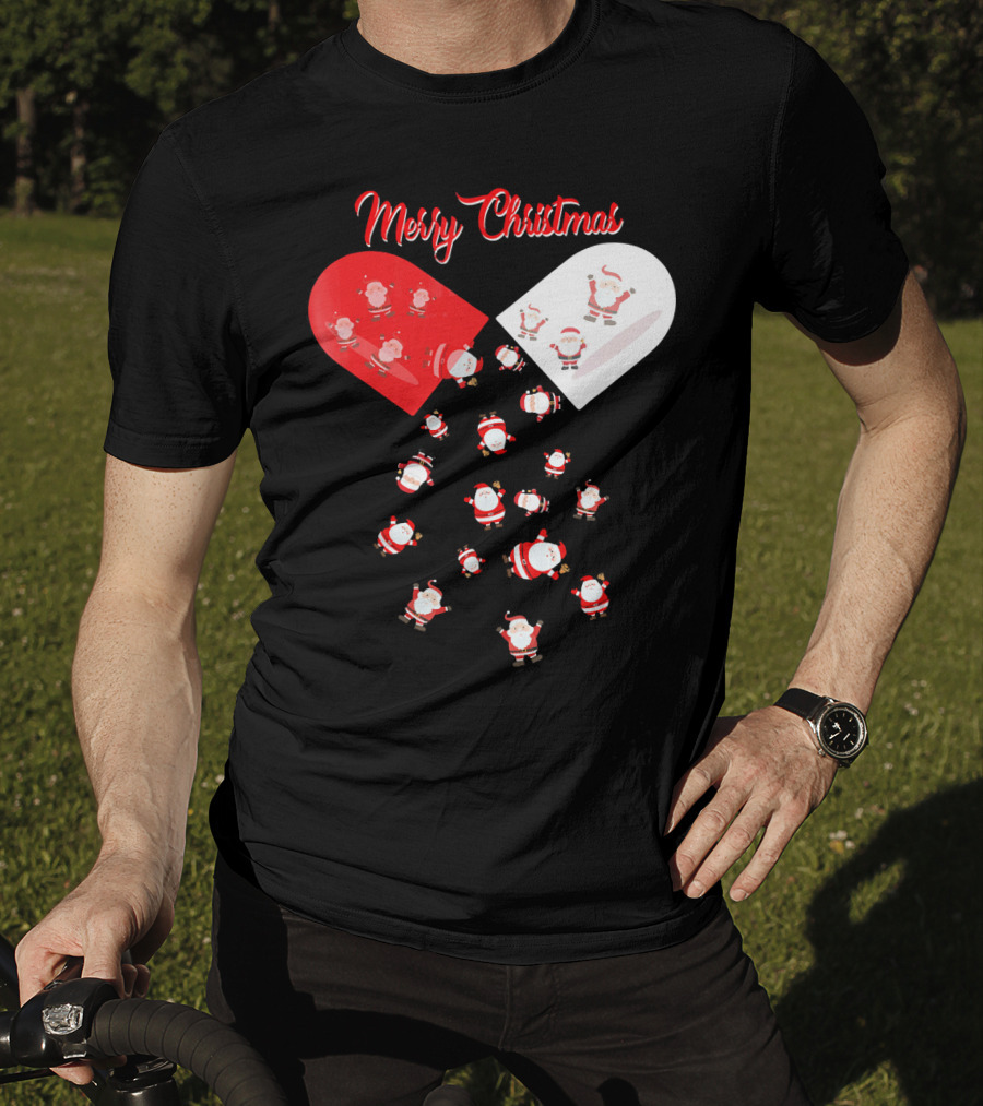 Merry Christmas Santa Capsule Fun T-Shirt