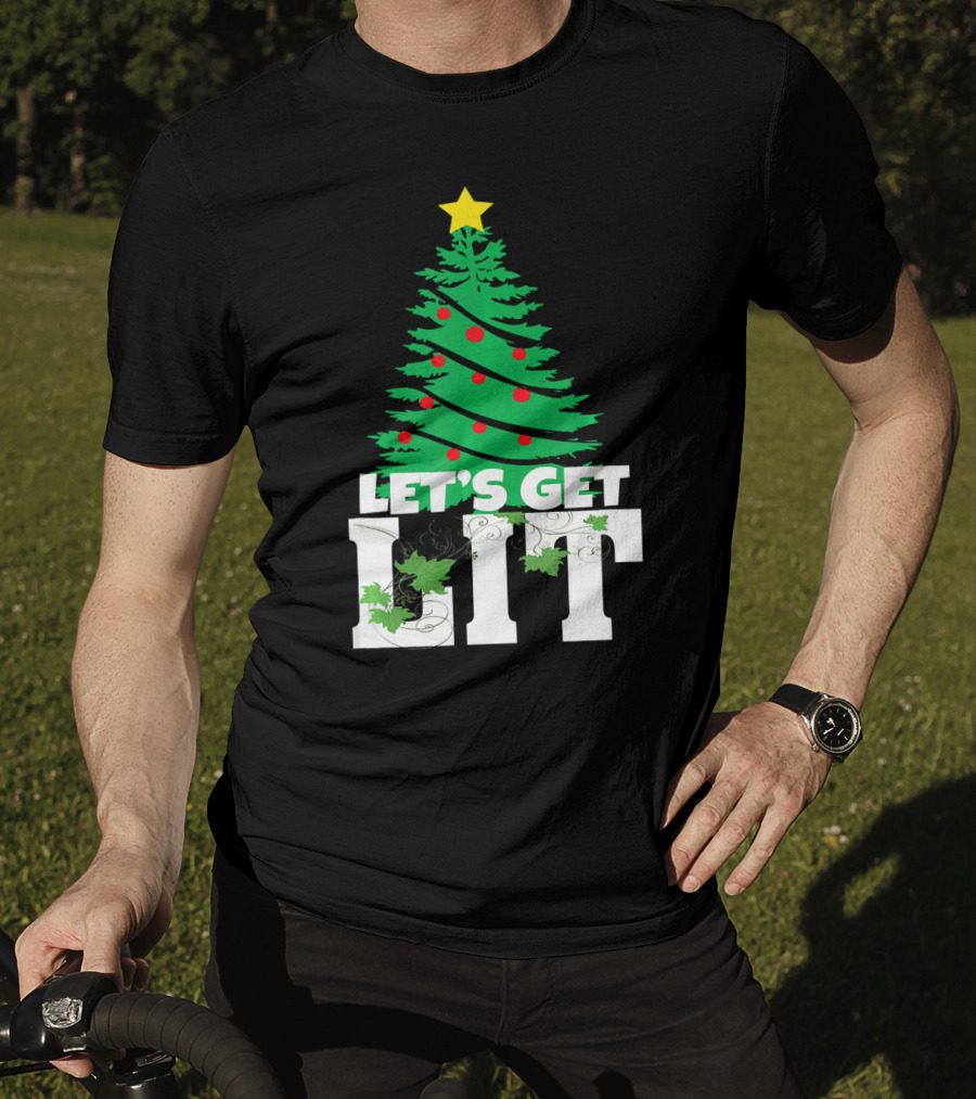 Let's Get Lit Christmas Tree T-Shirt