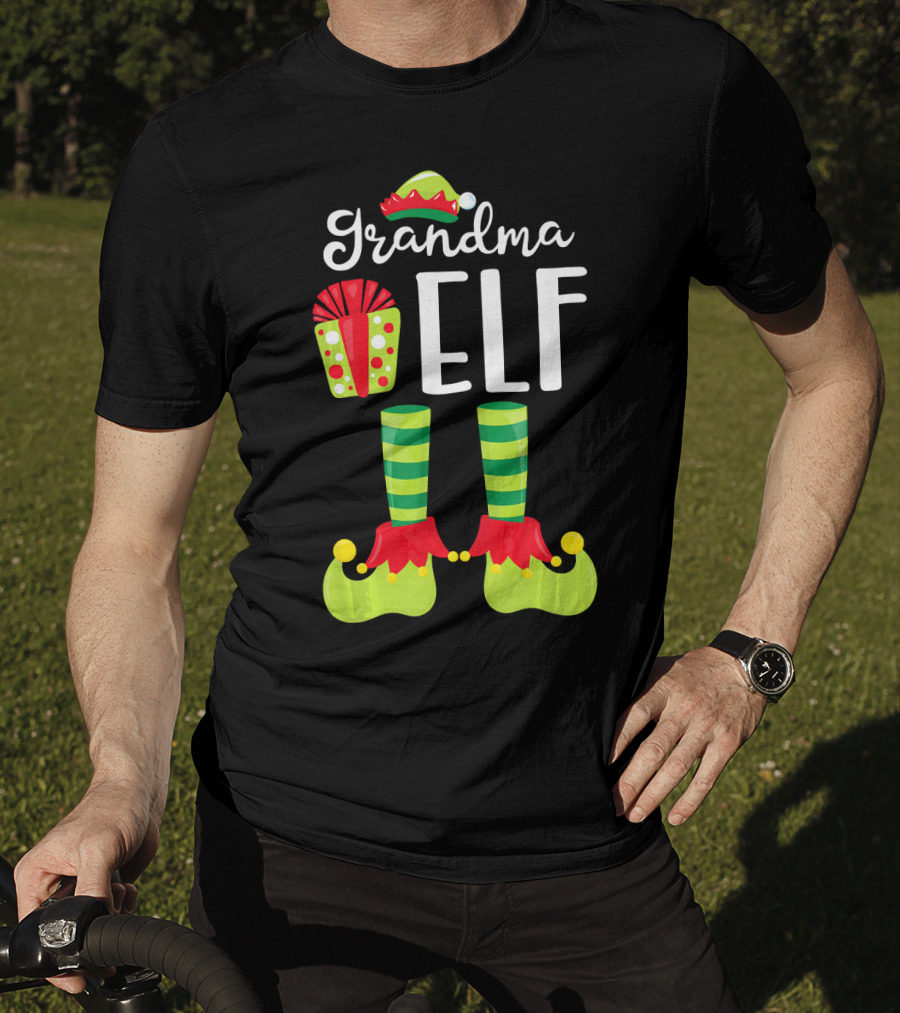 Grandma Elf Family Christmas Elf T-Shirt