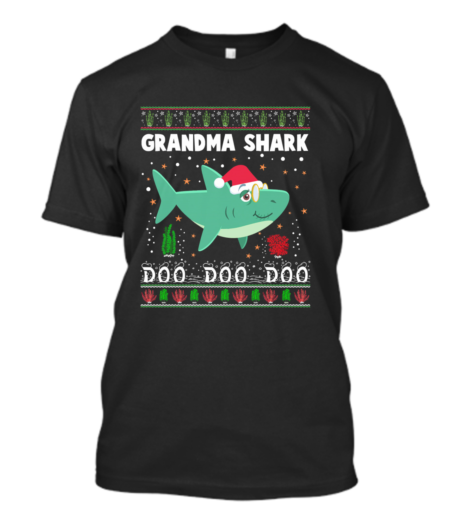 Grandma Shark Christmas Doo Doo Doo T-Shirt