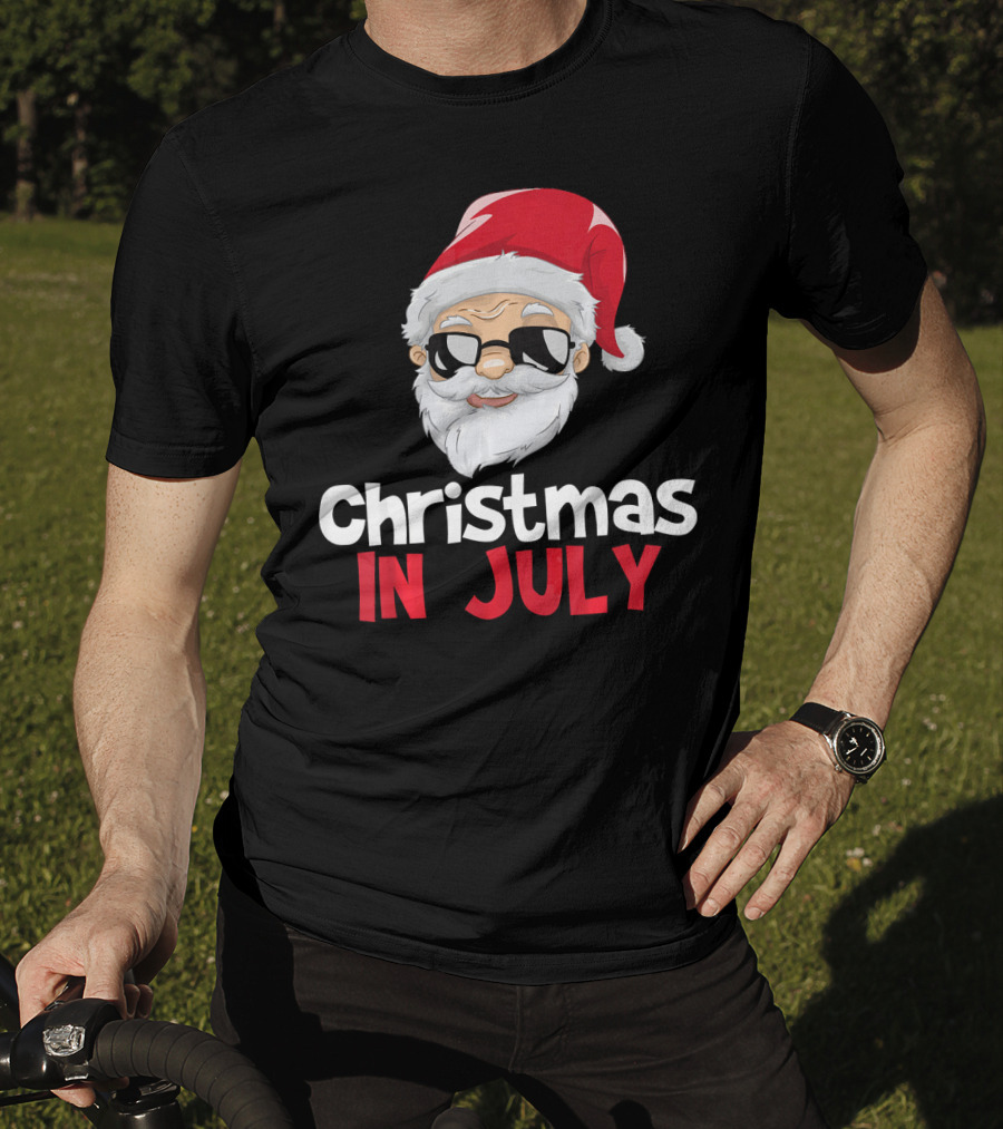 Christmas In July Santa Claus Iconic Holiday T-Shirt