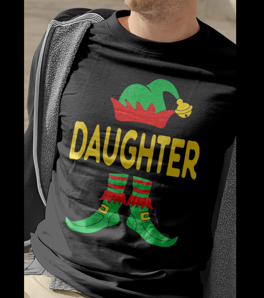 Daughter Elf Christmas Family Matching Outfits T-Shirt