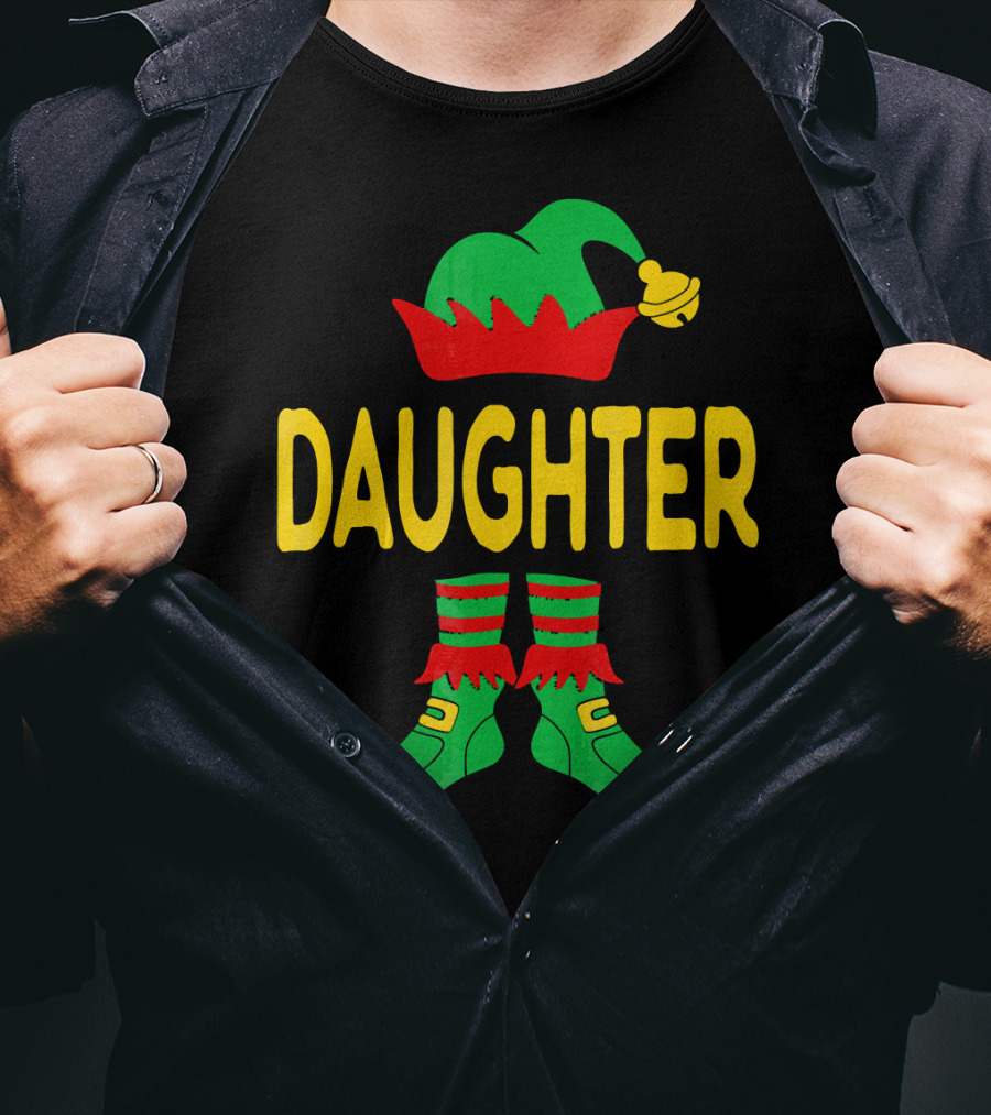 Daughter Elf Christmas Family Matching Outfits T-Shirt