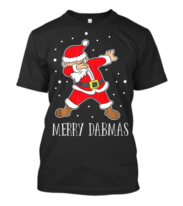 Merry Dabmas Funny Dabbing Christmas Santa T-Shirt