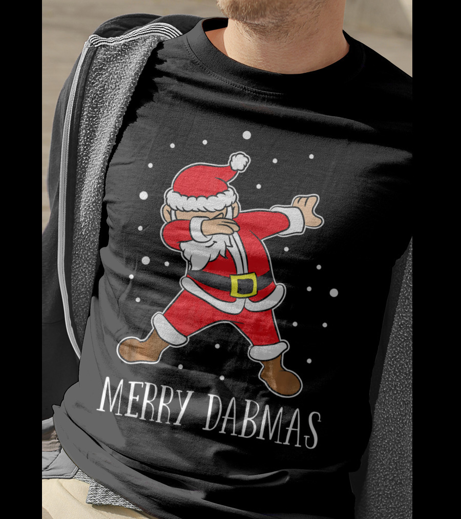 Merry Dabmas Funny Dabbing Christmas Santa T-Shirt