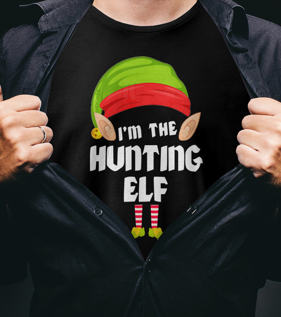 I'm The Funny Hunting Elf Matching Family Group T-Shirt