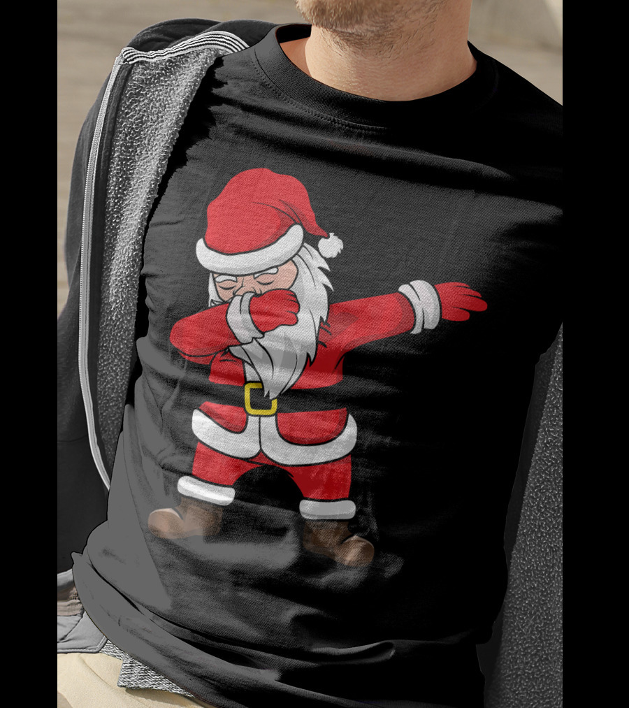Dabbing Santa Kids Funny Claus Dab Christmas Dance T-Shirt