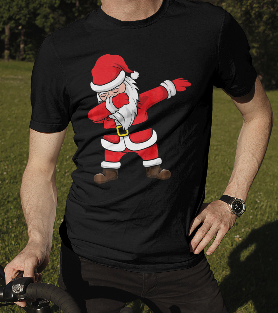 Dabbing Santa Kids Funny Claus Dab Christmas Dance T-Shirt