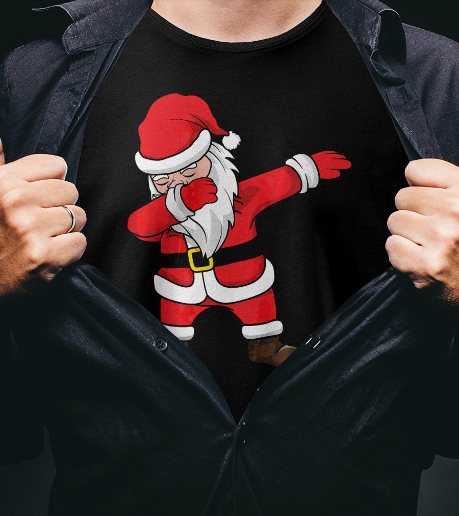Dabbing Santa Kids Funny Claus Dab Christmas Dance T-Shirt