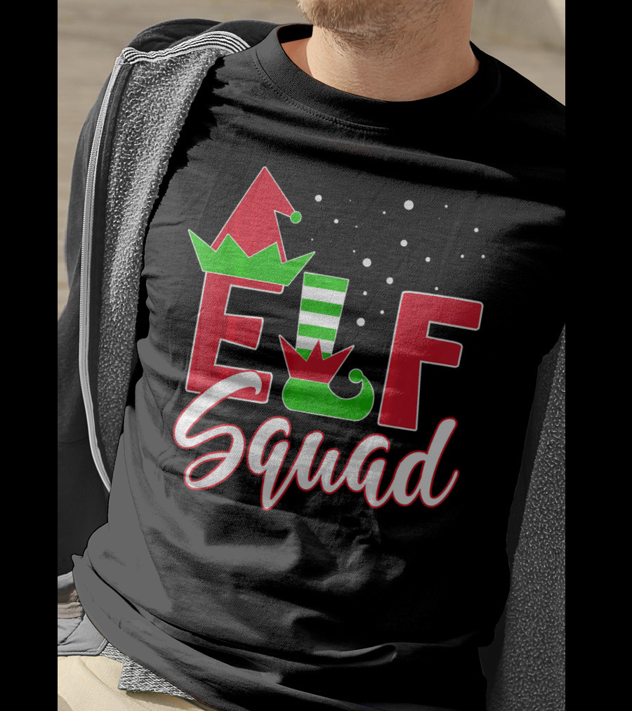 Elf Squad Christmas Teachers Holiday Team T-Shirt