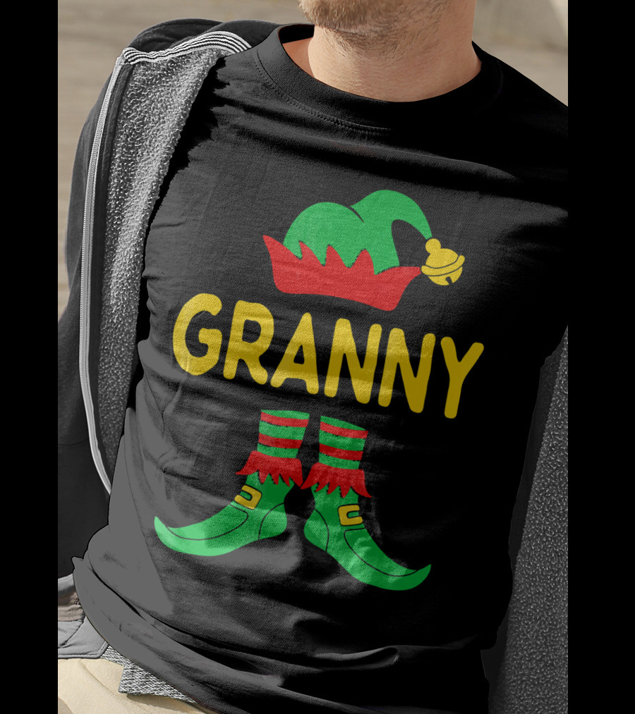 Granny Elf Christmas Family Matching T-Shirt