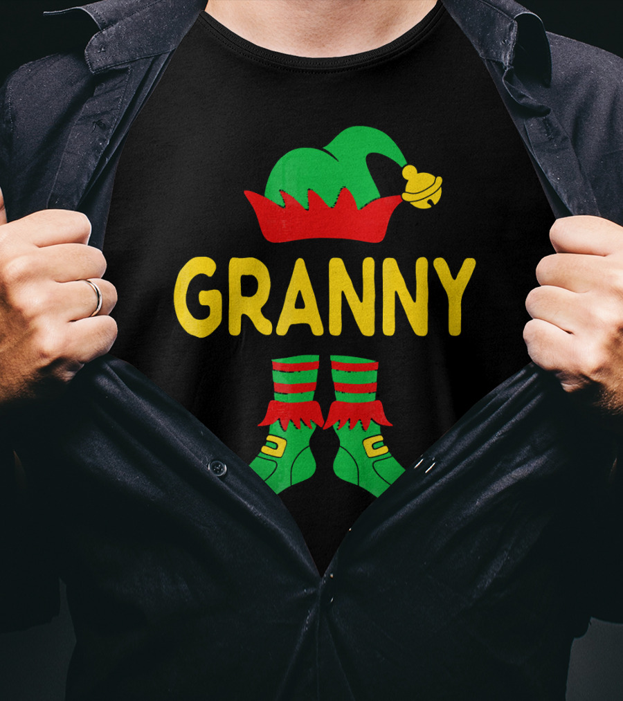 Granny Elf Christmas Family Matching T-Shirt