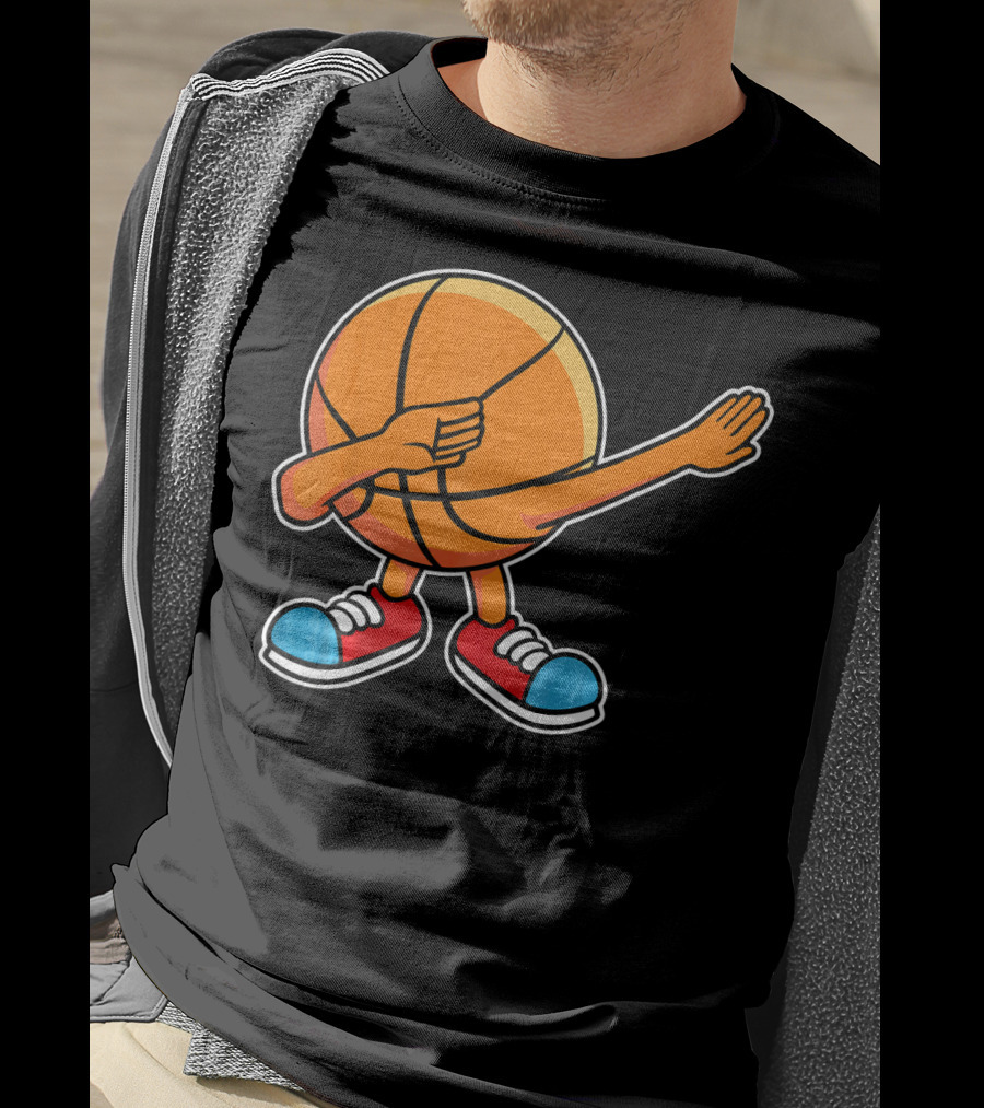Dabbing Basketball Character With Sneakers T-Shirt