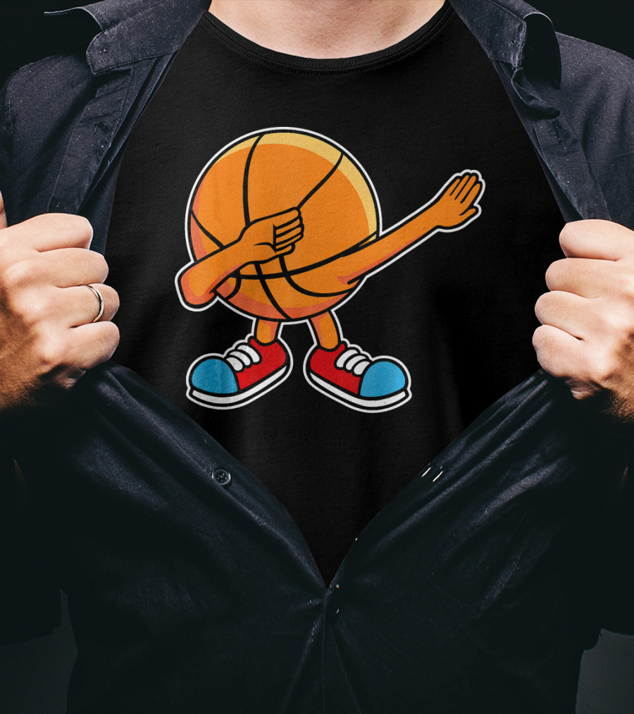 Dabbing Basketball Character With Sneakers T-Shirt