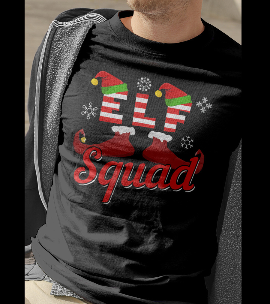 ELF Squad Christmas Family Matching Holiday T-Shirt