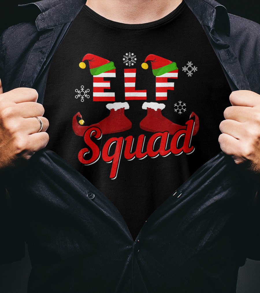 ELF Squad Christmas Family Matching Holiday T-Shirt