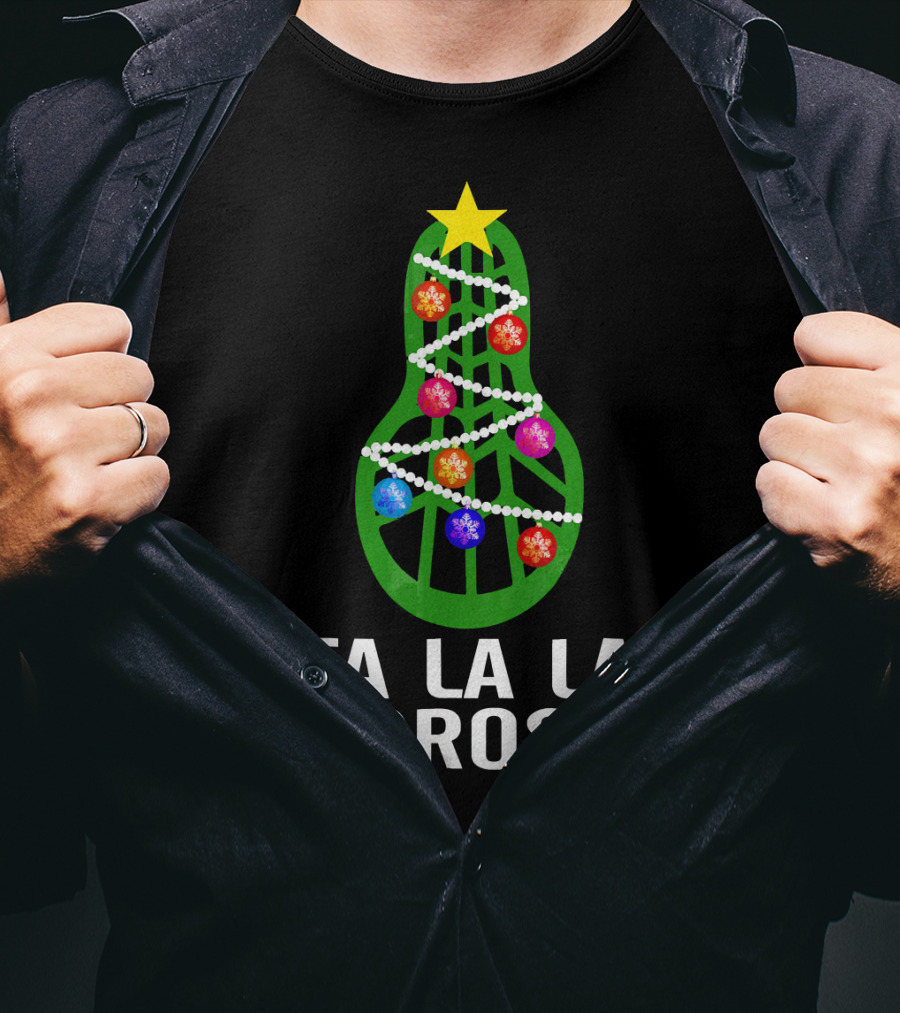 Fa La La Lacrosse Christmas Tree Holiday T-Shirt